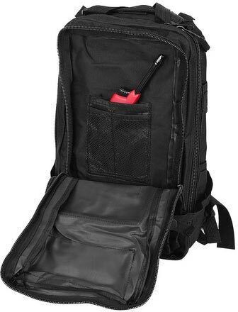 Trizand Military Backpack Backpack made of Polyester Black