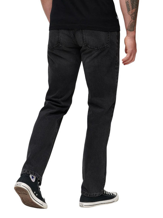 Superdry D1 Ovin Vintage Pantaloni de Bărbați din Jean în Croială Slim Black