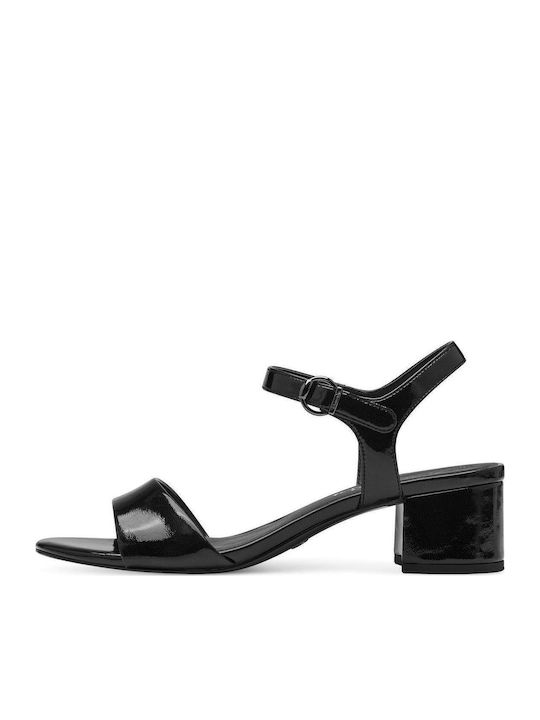 Sandals from Patent Leather Black