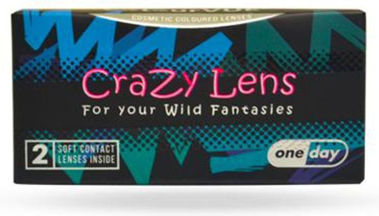 ColourVUE Crazy Lens 2 Ημερήσιοι Έγχρωμοι Χωρίς Διοπτρία Φακοί Επαφής Υδρογέλης Mad Hatter