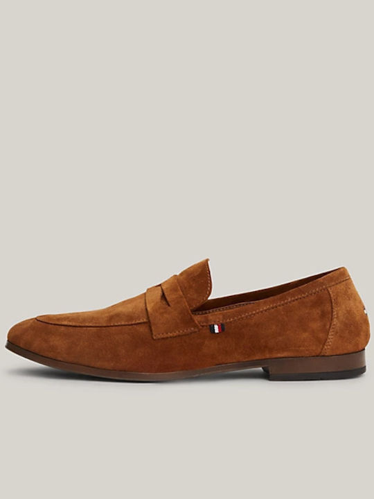 Men's Suede Moccasins Tabac Brown
