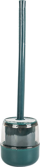 Silicone Toilet Brush, Ubx, With Holder, Wall Mount, Grey/blue, 38x7 Cm