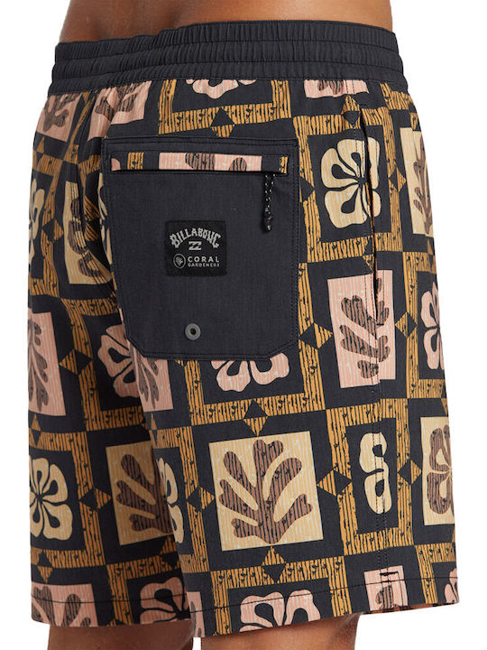 Layback Men's Swimwear Bermuda Multicolour with Patterns