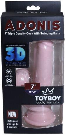 Toyboy Ρεαλιστικό Dildo με Όρχεις και Βεντούζα Flesh 15.2cm