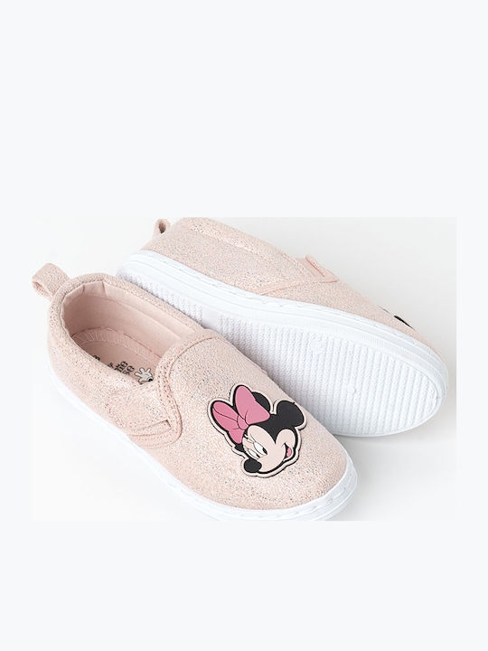 Minnie Mouse Kids Sneakers with Scratch Pink