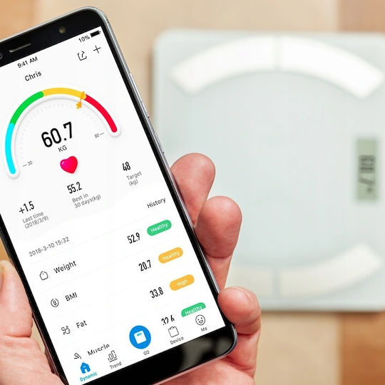 Eldom Smart Bathroom Scale with Bluetooth White TWO500