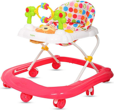 Hongda Lightning Με Κροταλιστικά Παιχνίδια Και Φώτα Baby Walker with Music for 6+ Months Red