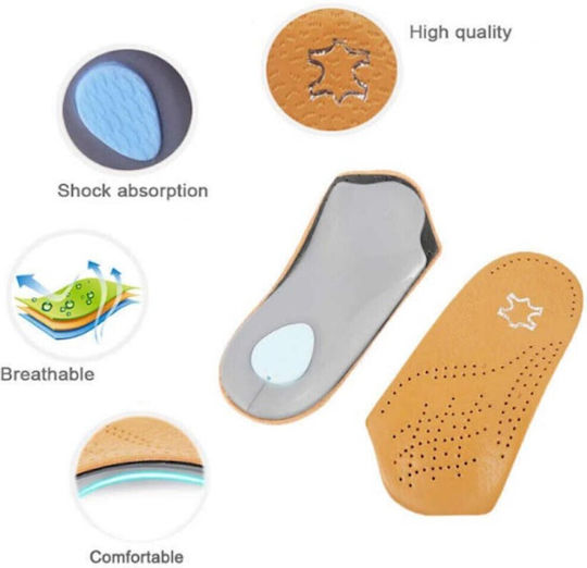 Orthotic Leather Insole 3/4 Ip.009 /ipinsoles