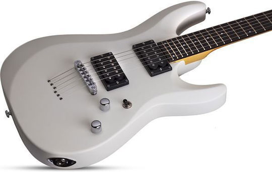 Schecter C-6 Deluxe Satin White Electric Guitar