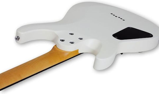 Schecter C-6 Deluxe Satin White Electric Guitar