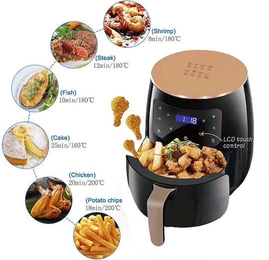 Air Fryer 6lt Μαύρο