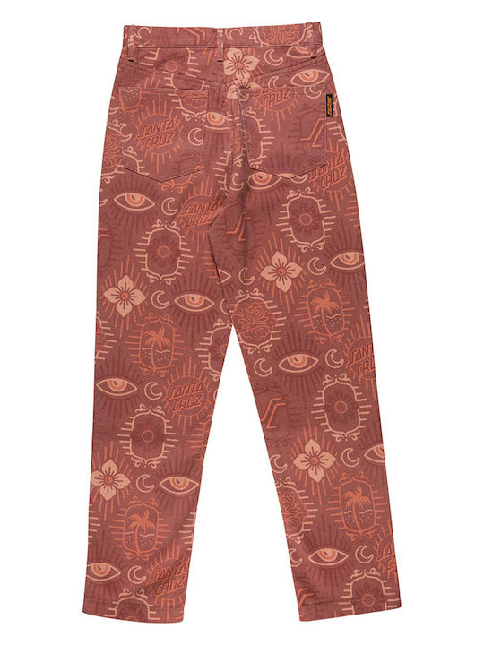 Γυναικείο Jean Παντελόνι σε Dad Εφαρμογή Red Patchwork