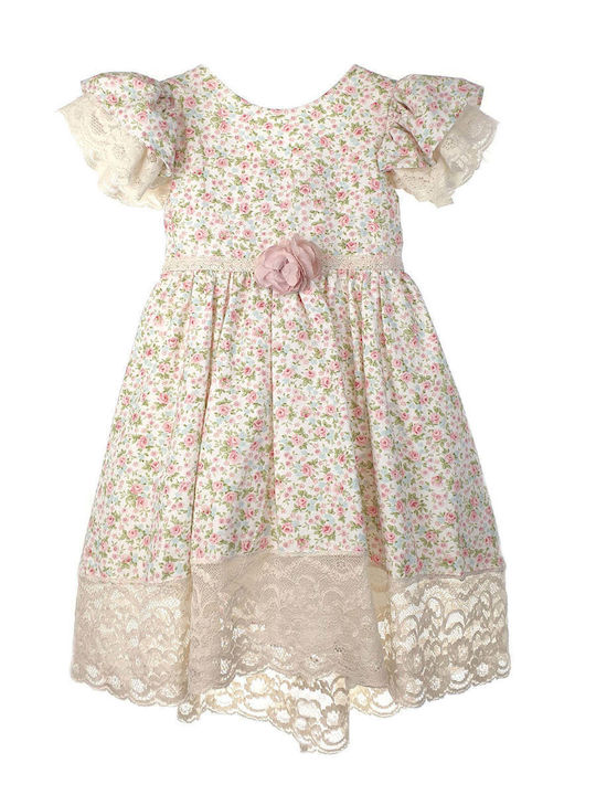 Designer's Cat Kids Dress Floral Multicolour