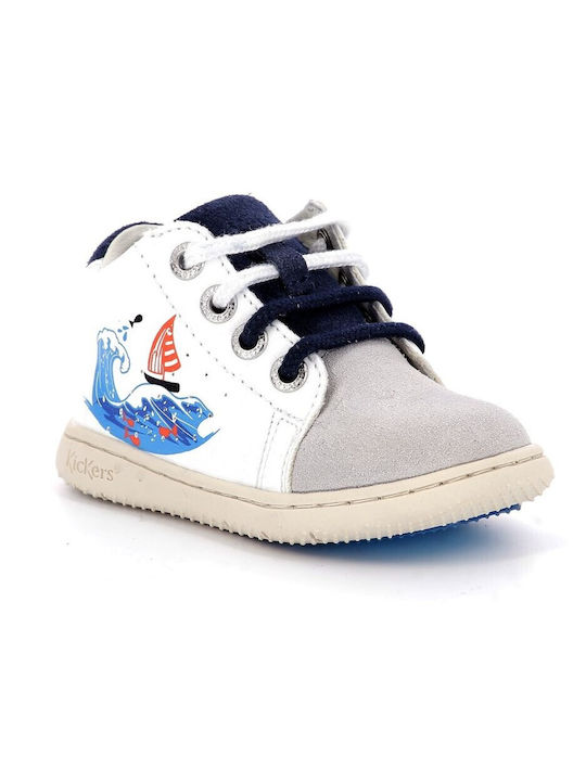 Kickers Kids Anatomic Boots White