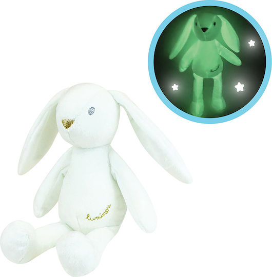 Plush Toy Jemini Phosphorescent 21cm Rabbit Luminou White