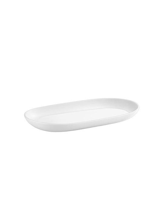 Dot Serving Platter Oval made of Porcelain White 33x19cm