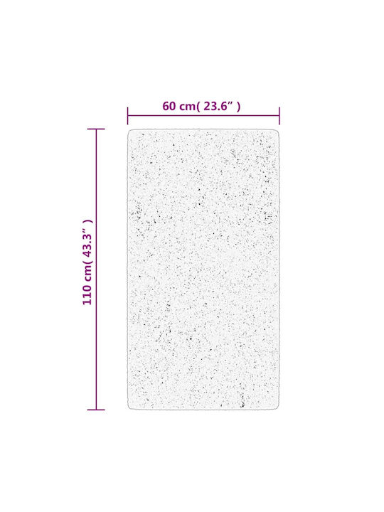 vidaXL Huarte Anti-slip Rug Rectangular Cream