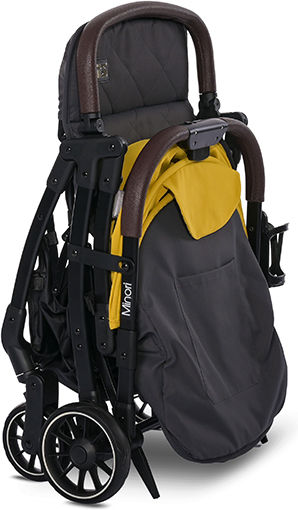 Lorelli Minori Kinderwagen Geeignet für Neugeborene Lemon Curry