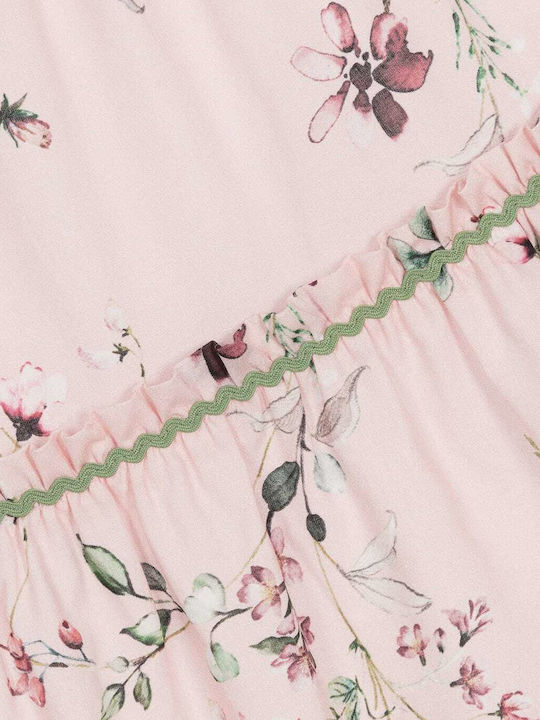 Kinderkleid Blumen Pink