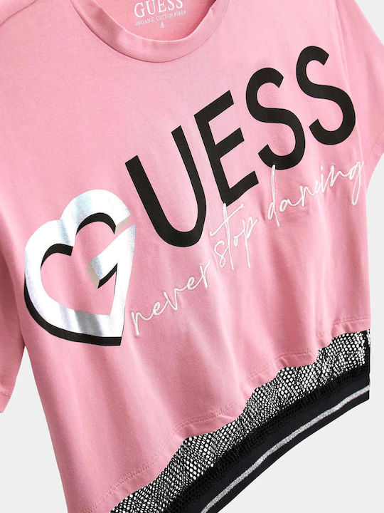 Guess Kids Blouse Short Sleeve Pink