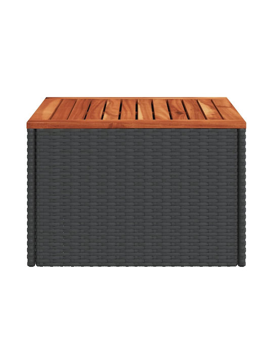 Sitting Room Table for Small Outdoor Spaces Black 55x55x37cm