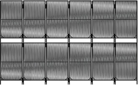 vidaXL Dekorativer Raumteiler aus Leinwand 294x180cm