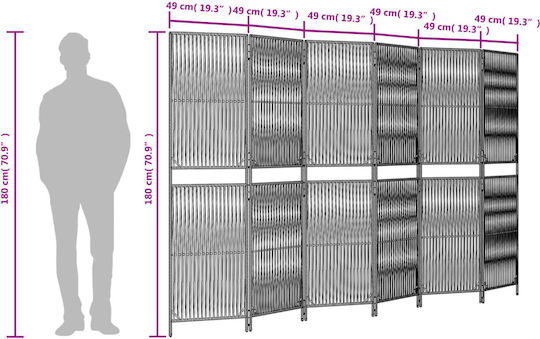 vidaXL Decorative Room Divider made of Canvas 294x180cm