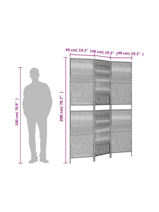 vidaXL Διακοσμητικό Παραβάν από Καμβά 147x200cm