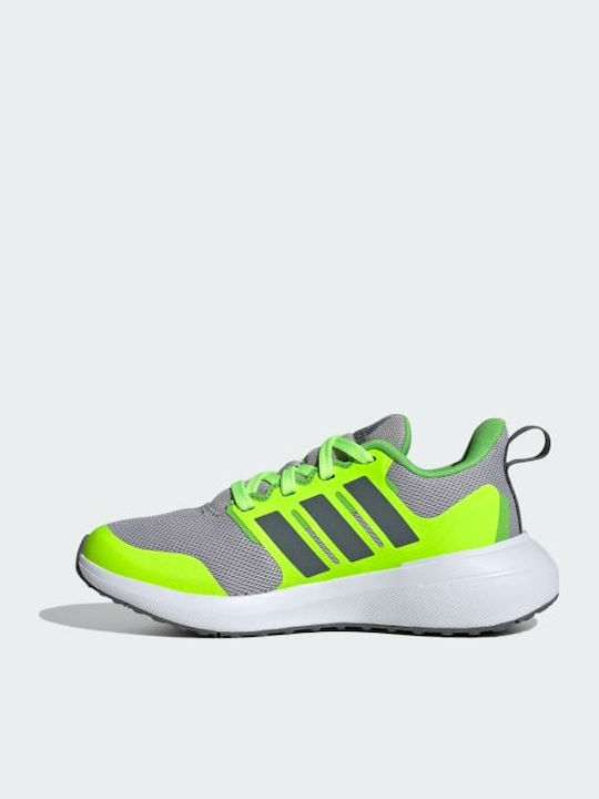 FortaRun 2.0 Αθλητικά Παιδικά Παπούτσια Running με Κορδόνια Grey Two / Grey Four / Lucid Lemon
