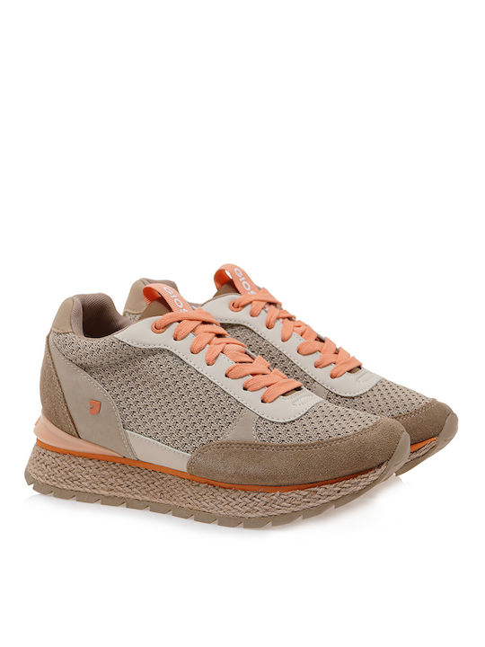 Gioseppo Damen Sneakers Cigar Castori Beige