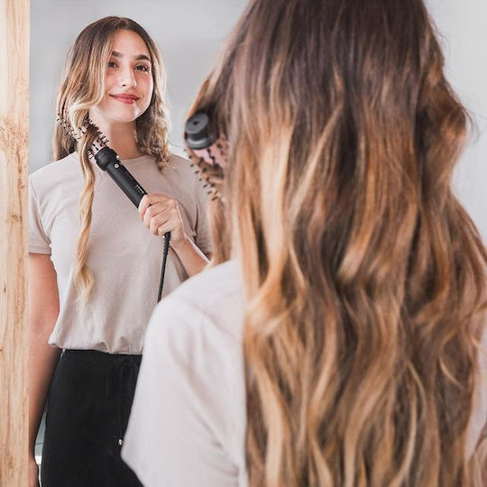 Cecotec Instantcare Ceramic Electric Brush with Air & Rotating Head for Straightening and Curls 150W
