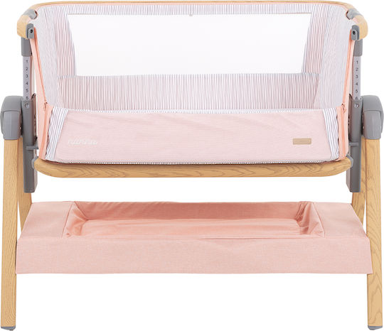 Kikka Boo Wiege Nanna mit Matratze, Seitlicher Öffnung und Rädern Pink