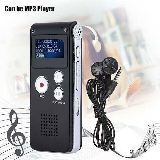Диктофон MP3/WAV с Вътрешна Памет 16GB