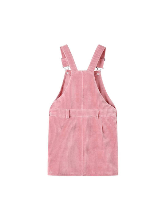 vidaXL Kids Corduroy Skirt Overalls Pink