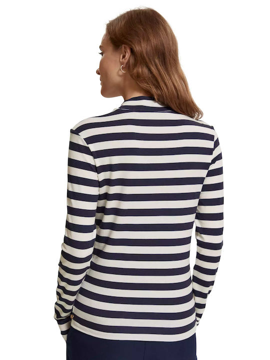 Scotch & Soda Women's Blouse Long Sleeve Striped Striped (blue, white)