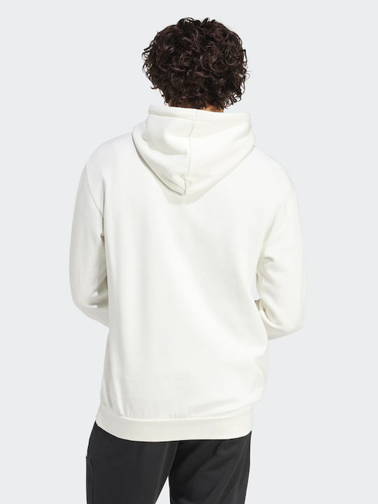 Adidas Hanorac pentru bărbați cu glugă Cream