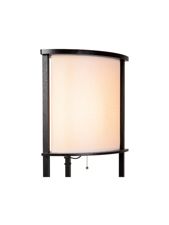 Lucide Lightning Floor Lamp H162.3xW30cm. with Socket for Bulb E27 Black