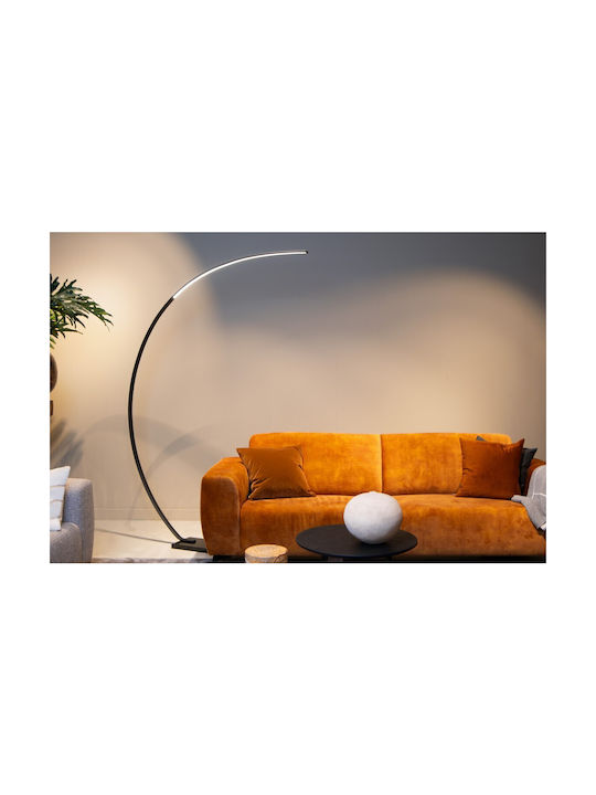 Lucide Lightning LED Floor Lamp H192xW140.4cm. with Warm White Light 540lm Black