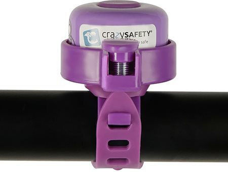 Crazy Safety Children's Bicycle Bell Purple