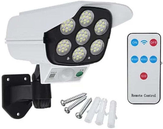 Camera de supraveghere falsă tip Bullet Camere de supraveghere simulare cu iluminare LED Alb