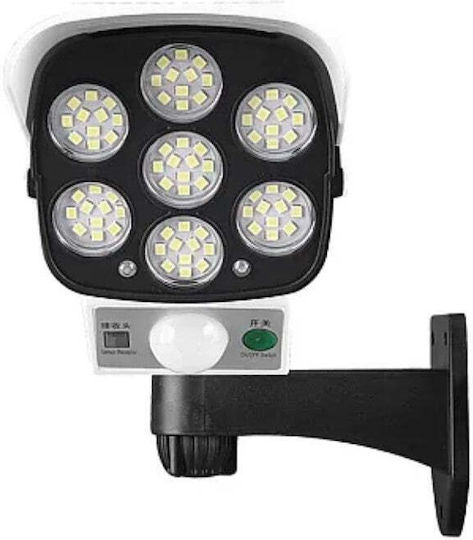 Camera de supraveghere falsă tip Bullet Camere de supraveghere simulare cu iluminare LED Alb