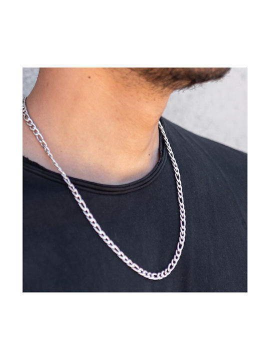 Piercing.gr Herren Kette Nacken aus Stahl Dünn Dicke 5mm und Länge 70cm