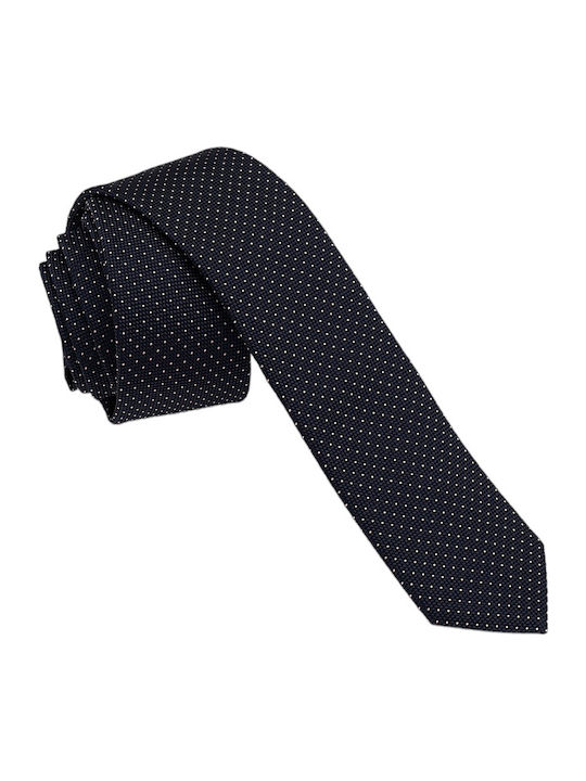 Hugo Men's Tie Silk Printed in Navy Blue Color