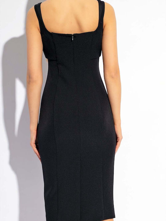 Versace Mini Φόρεμα Τζιν Μαύρο