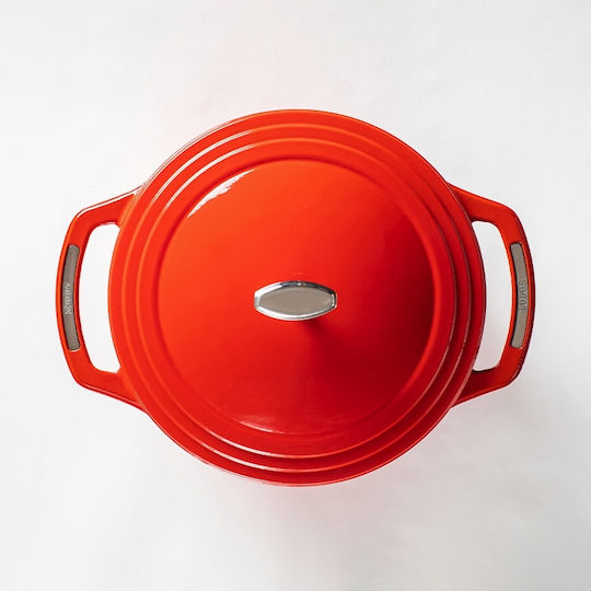 Lodge Cherry On Top Deep Cast Iron Pot 5.68L / 37cm
