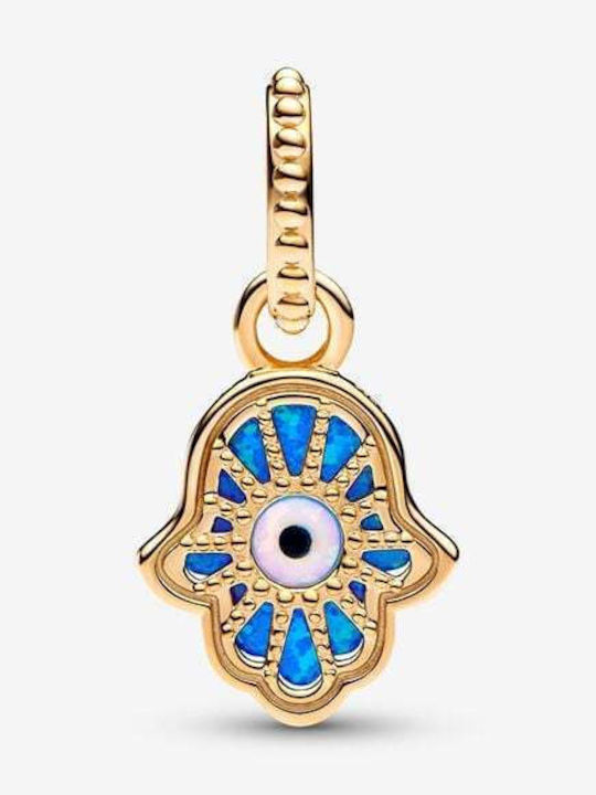 Pandora Charm Talisman Auge Vergoldet Blau