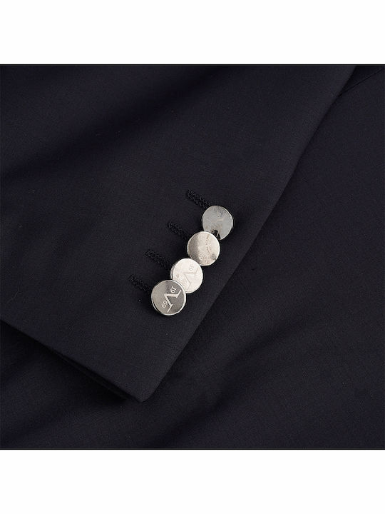 Men's Winter Suit with Vest Dark Blue