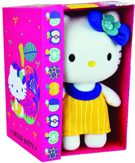 Jucărie moale Jemini Plus 20cm Hello Kitty - Rochie galbenă