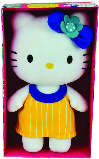 Jucărie moale Jemini Plus 20cm Hello Kitty - Rochie galbenă