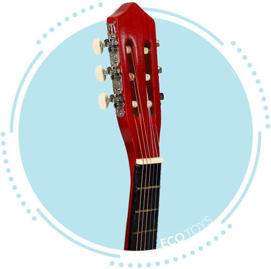 Ecotoys Wooden Guitar For Ages 3+